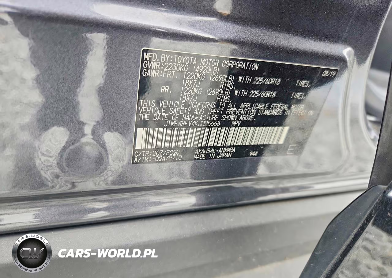 2019 Toyota Rav4 Xse VIN:JTMEWRFV4KJ025668 - 14