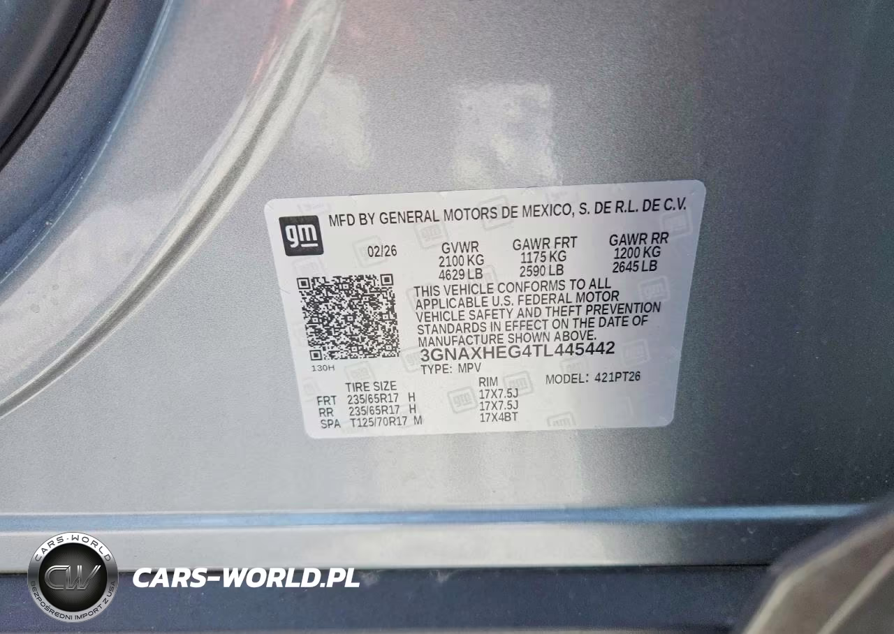 2026 Chevrolet Equinox Lt VIN:3GNAXHEG4TL445442 - 13