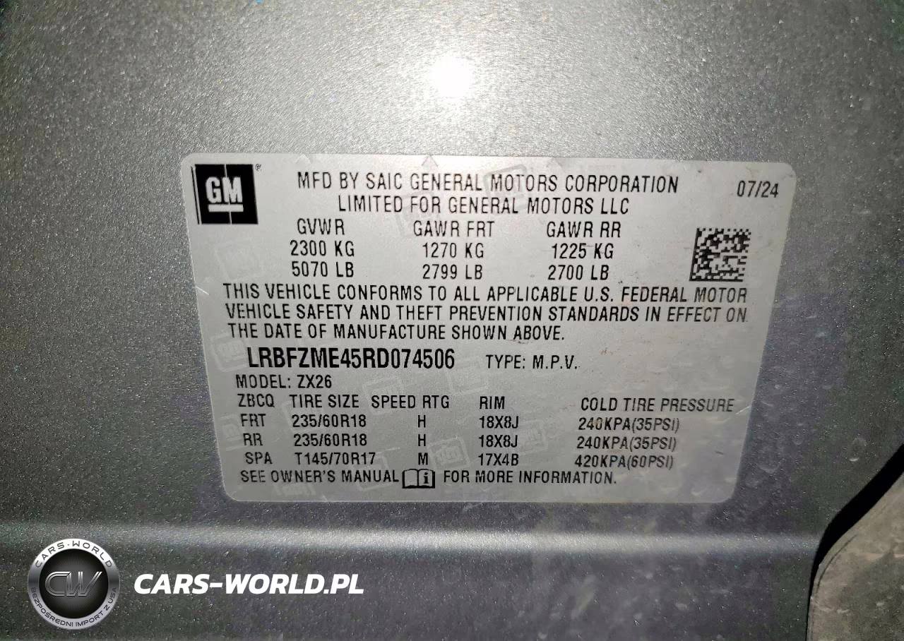 2024 Buick Envision Preferred VIN:LRBFZME45RD074506 - 13