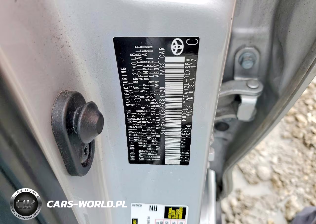 2021 Toyota Corolla Se VIN:5YFS4MCE8MP081420 - 12