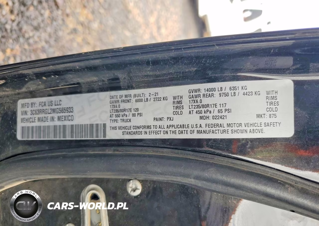 2021 Ram 3500 Tradesman VIN:3C63RRGL2MG565933 - 12