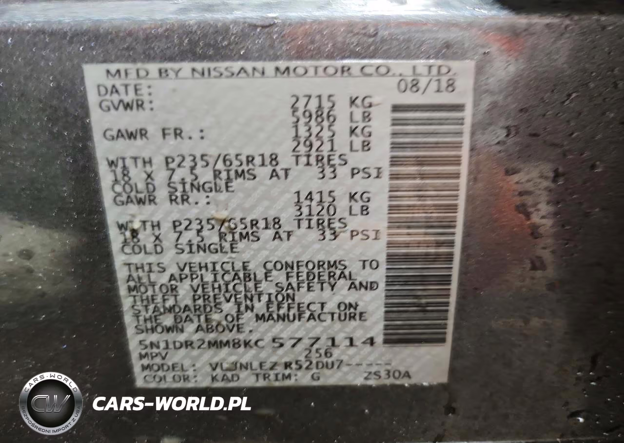 2019 Nissan Pathfinder Sv VIN:5N1DR2MM8KC577114 - 13