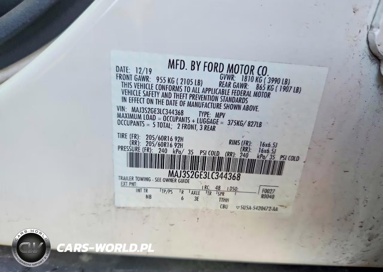 2020 Ford Ecosport Se VIN:MAJ3S2GE3LC344368 - 13
