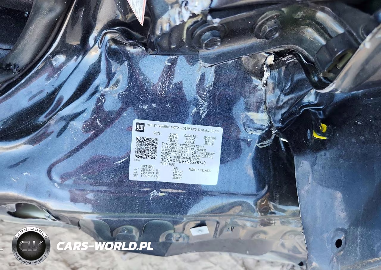 2022 Chevrolet Equinox Rs VIN:3GNAXMEV7NS228743 - 14