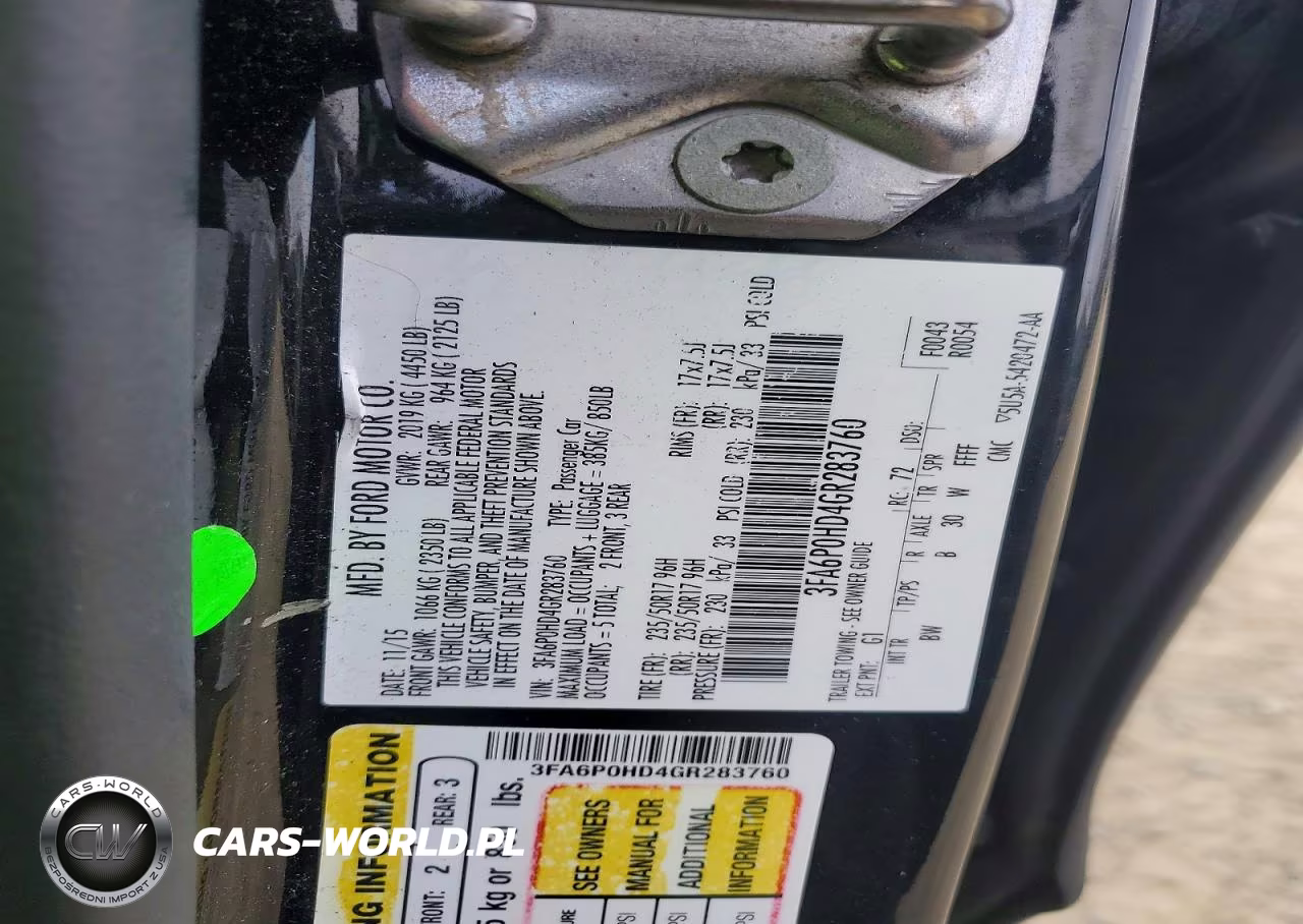 2016 Ford Fusion Se VIN:3FA6P0HD4GR283760 - 13