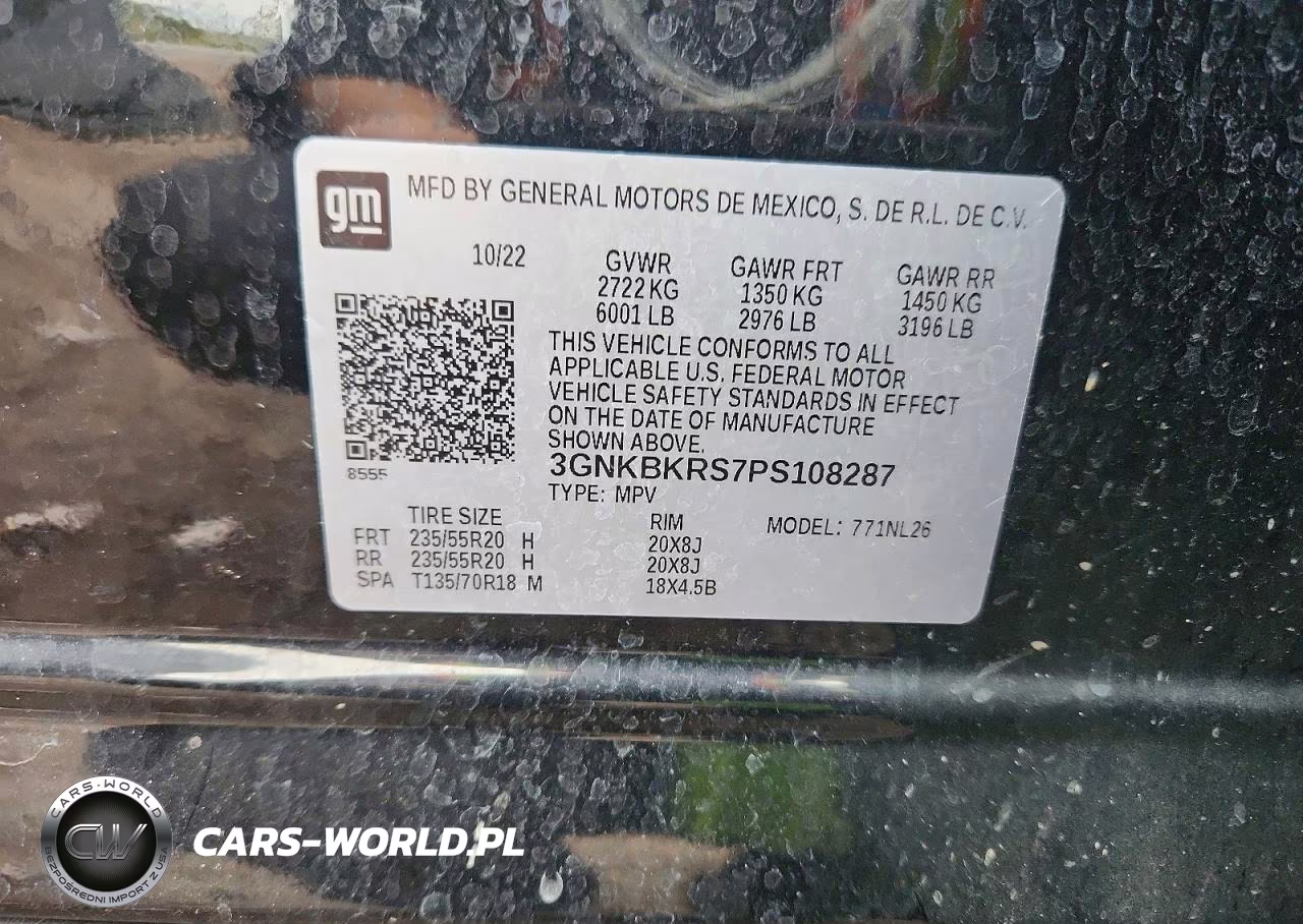 2023 Chevrolet Blazer Rs VIN:3GNKBKRS7PS108287 - 14