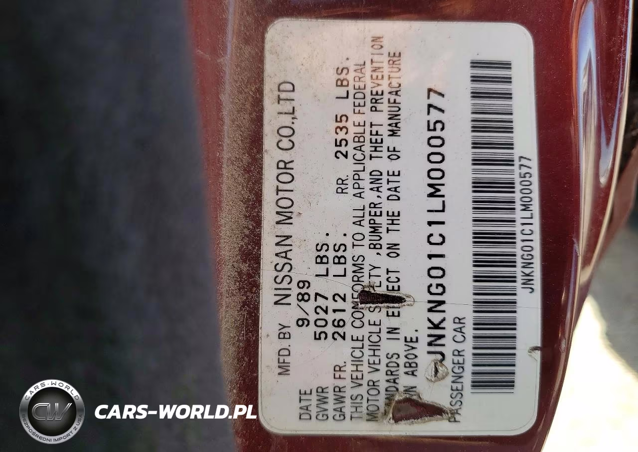 1990 Infiniti Q45 Base VIN:JNKNG01C1LM000577 - 12