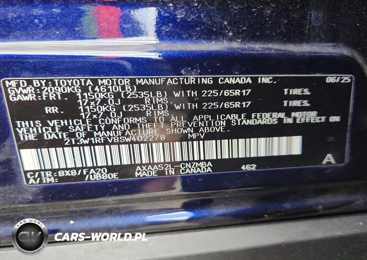 2025 Toyota Rav4 Xle VIN:2T3W1RFV8SW402278 - 13
