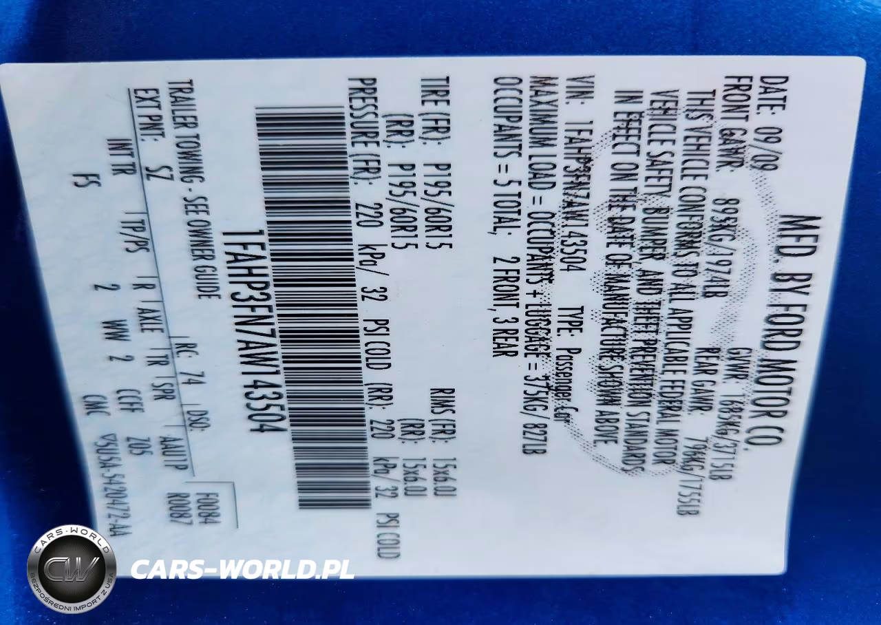 2010 Ford Focus Se VIN:1FAHP3FN7AW143504 - 12