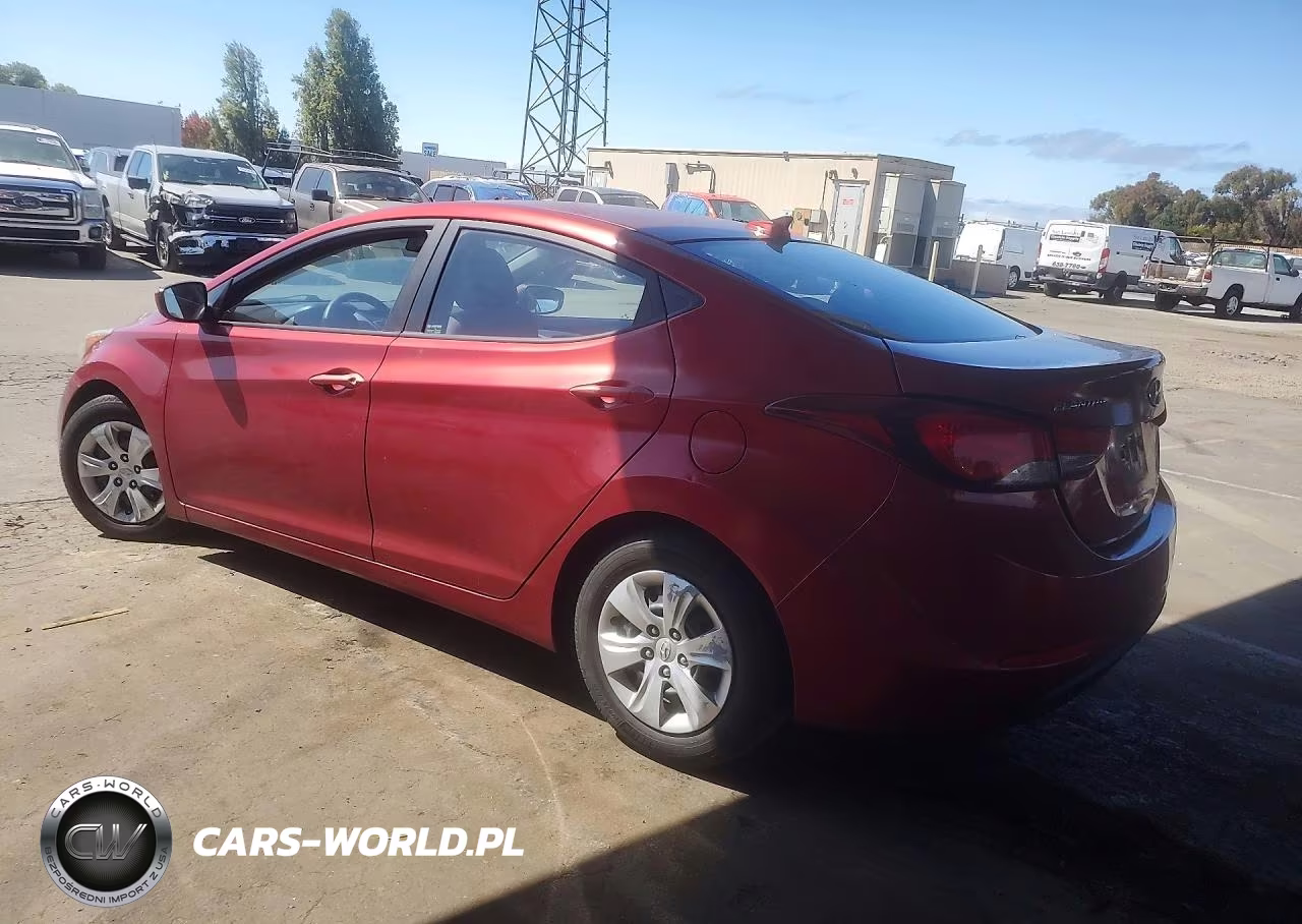 2016 Hyundai Elantra Se VIN:5NPDH4AE9GH739599 - 2
