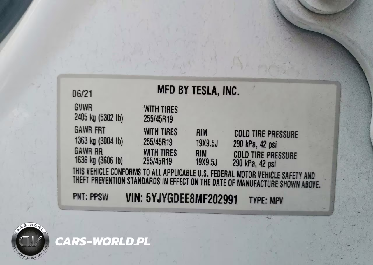 2021 Tesla Model Y VIN:5YJYGDEE8MF202991 - 13