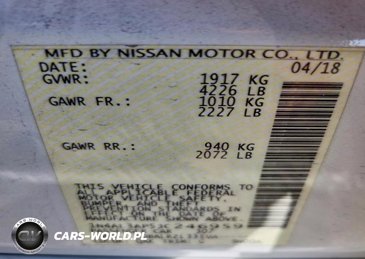 2018 Nissan Altima 2.5 Sl VIN:1N4AL3AP5JC246959 - 12