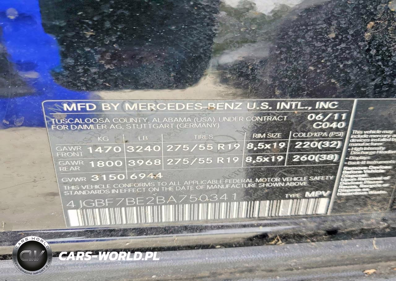 2011 Mercedes-Benz Gl 450 4Matic VIN:4JGBF7BE2BA750341 - 13