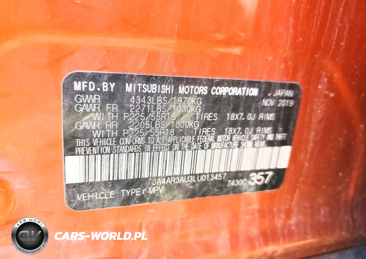 2020 Mitsubishi Outlander Sport Es VIN:JA4AR3AU3LU013457 - 12