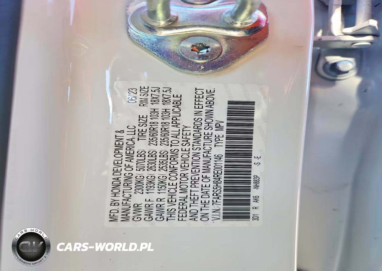 2024 Honda Cr-V Sport-L VIN:7FARS5H84RE001146 - 12