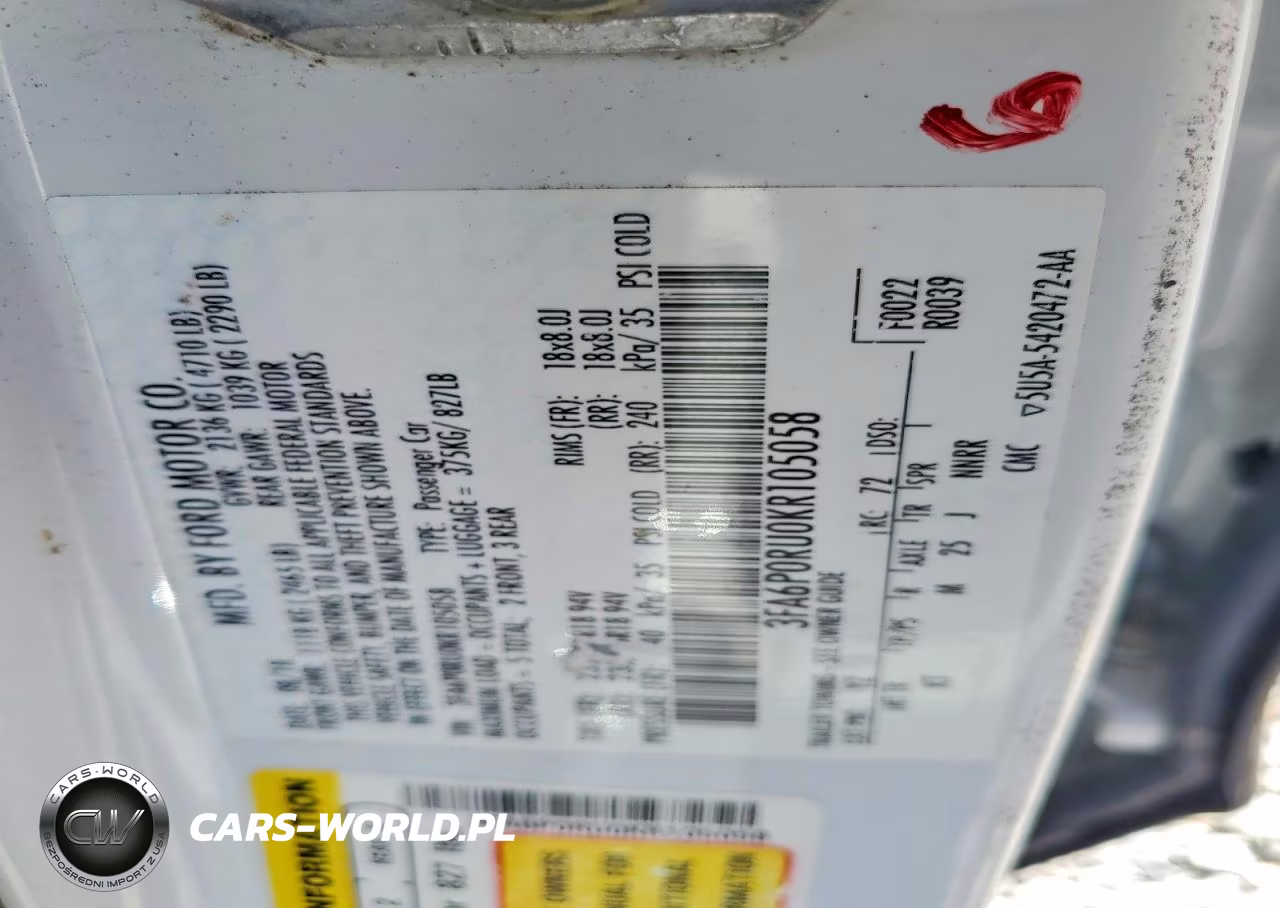 2019 Ford Fusion Titanium VIN:3FA6P0RU0KR105058 - 12