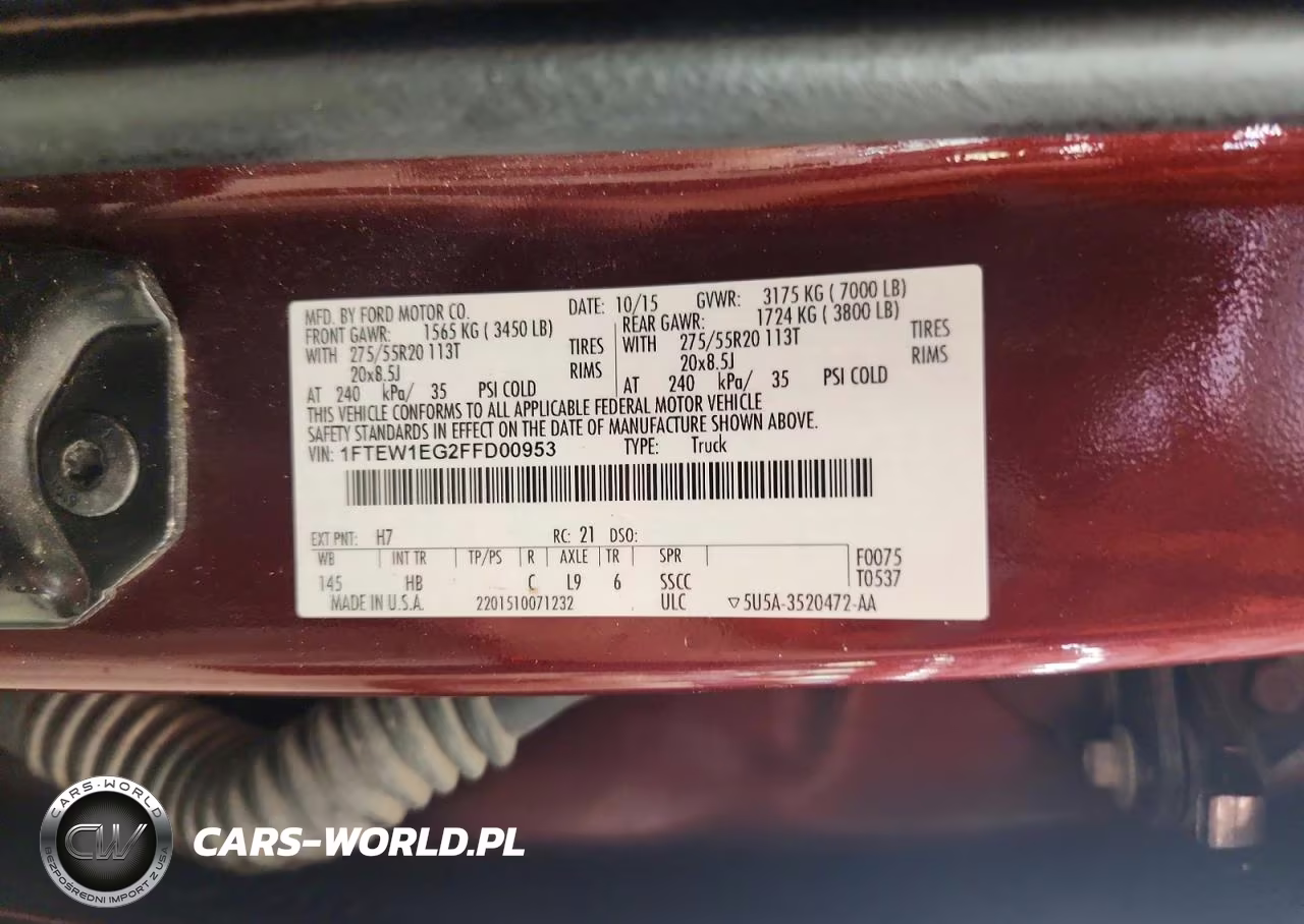 2015 Ford F150 Supercrew VIN:1FTEW1EG2FFD00953 - 12