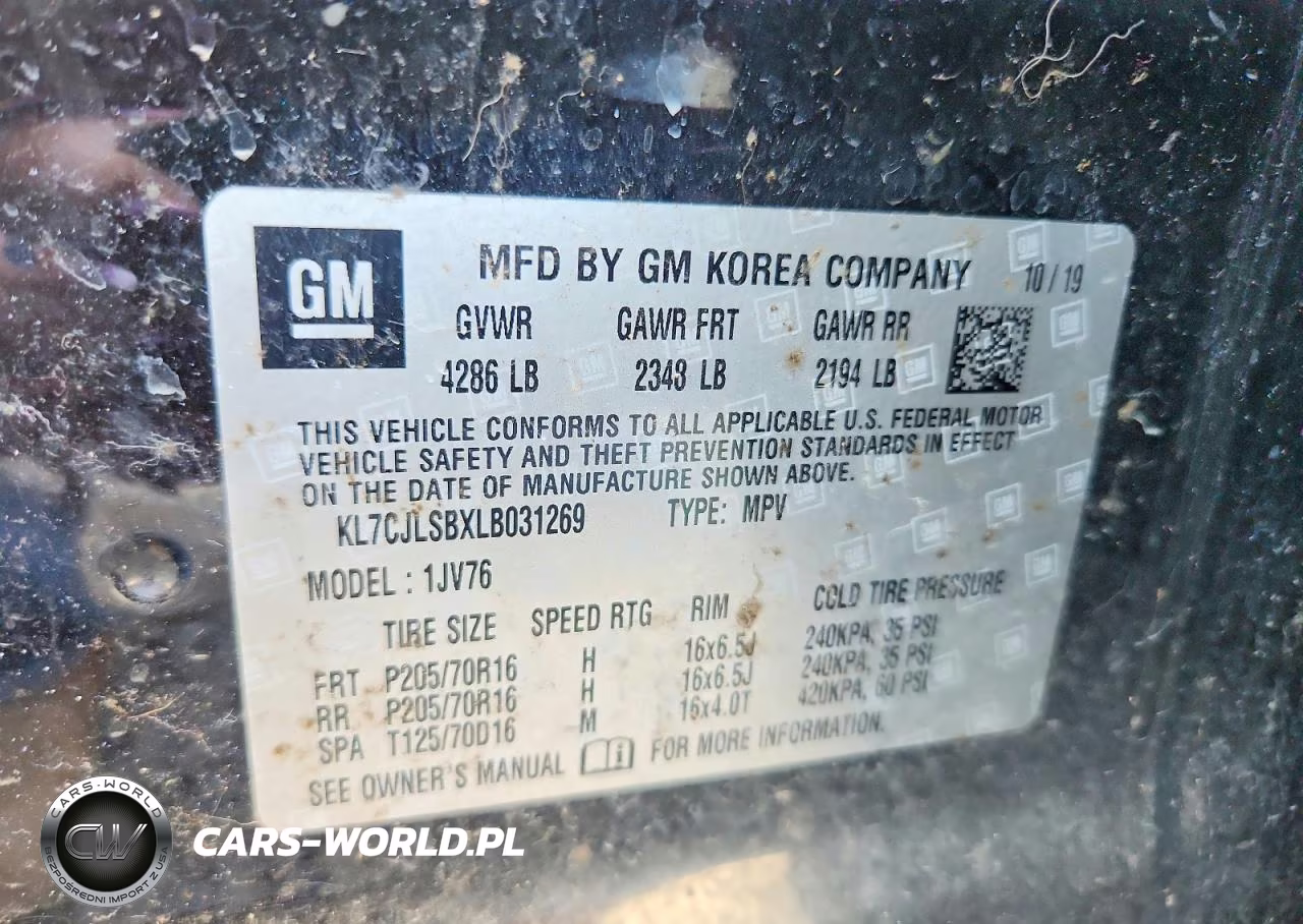 2020 Chevrolet Trax 1Lt VIN:KL7CJLSBXLB031269 - 13
