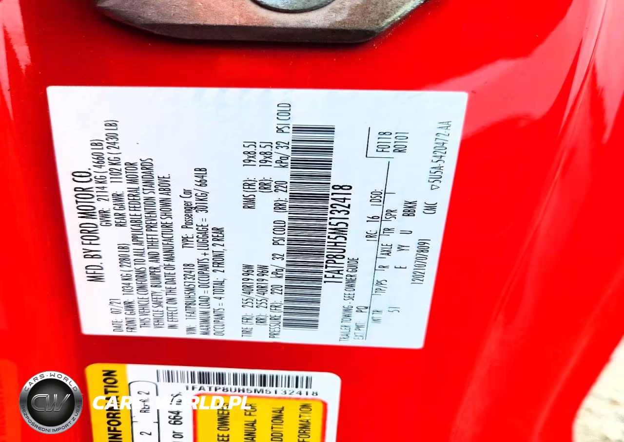 2021 Ford Mustang VIN:1FATP8UH5M5132418 - 12