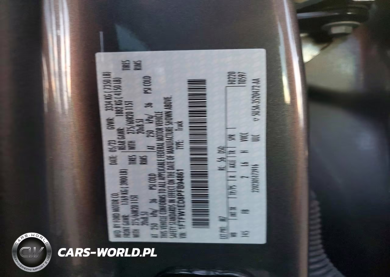 2023 Ford F150 Supercrew VIN:1FTFW1ED8PFB94861 - 12