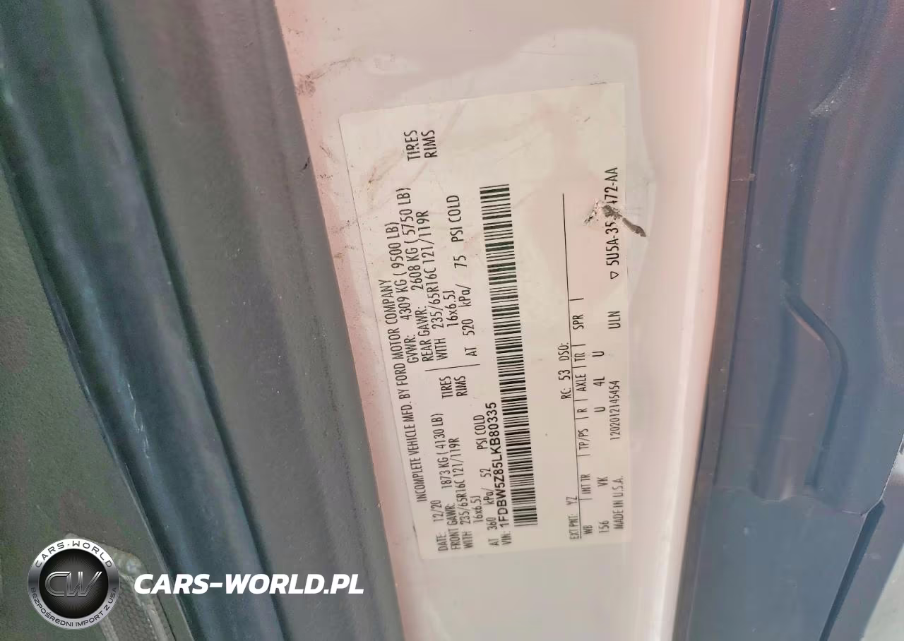 2020 Ford Transit T-350 VIN:1FDBW5Z85LKB80335 - 13
