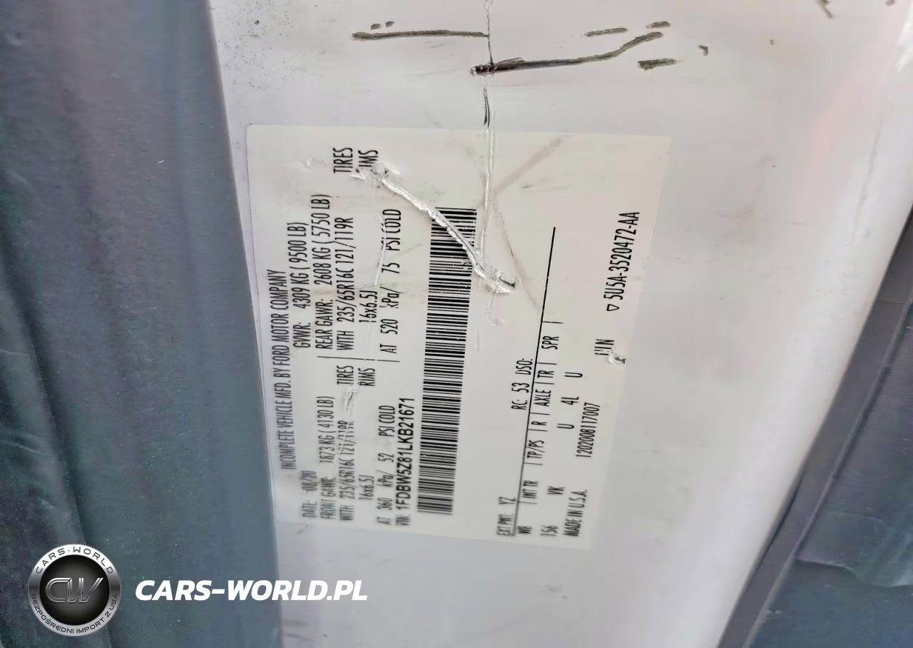 2020 Ford Transit T-350 VIN:1FDBW5Z81LKB21671 - 13