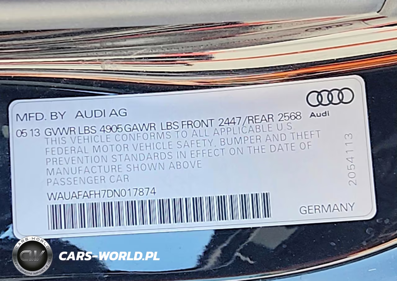 2013 Audi A5 Premium VIN:WAUAFAFH7DN017874 - 12