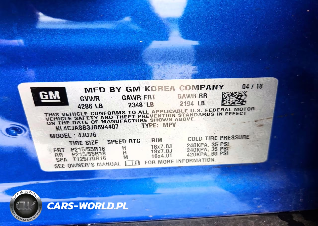 2018 Buick Encore Preferred VIN:KL4CJASB3JB694407 - 13