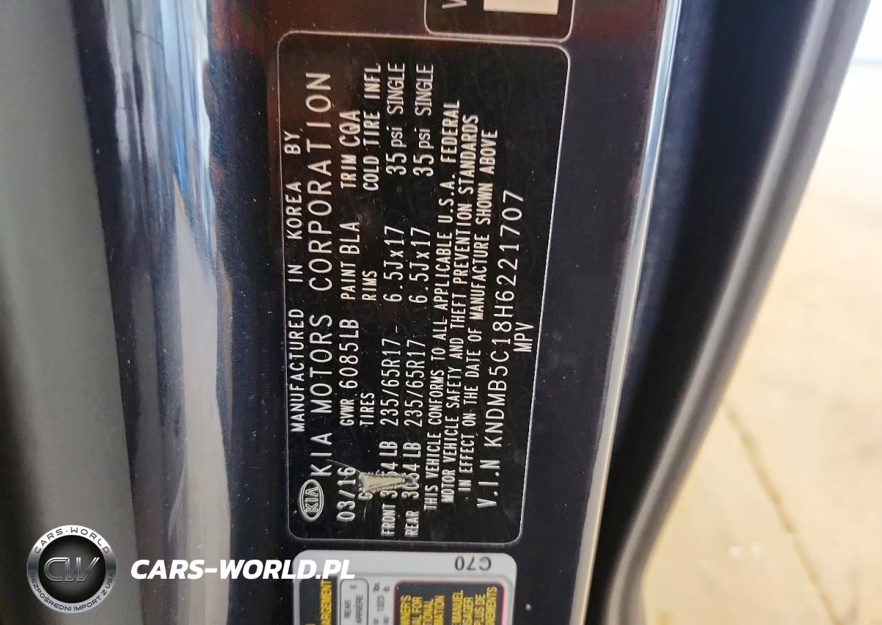 2017 Kia Sedona Lx VIN:KNDMB5C18H6221707 - 13