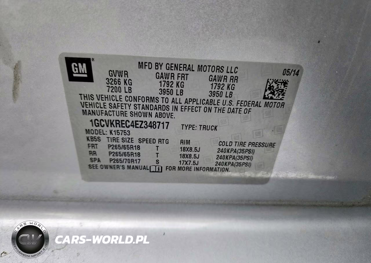 2014 Chevrolet Silverado K1500 Lt VIN:1GCVKREC4EZ348717 - 12