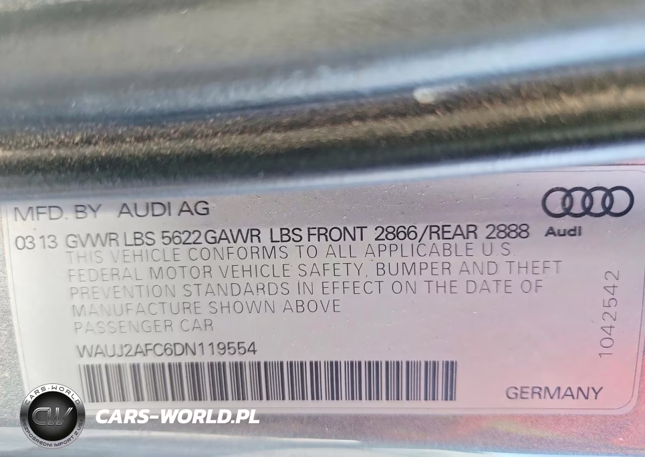 2013 Audi S6 VIN:WAUJ2AFC6DN119554 - 13