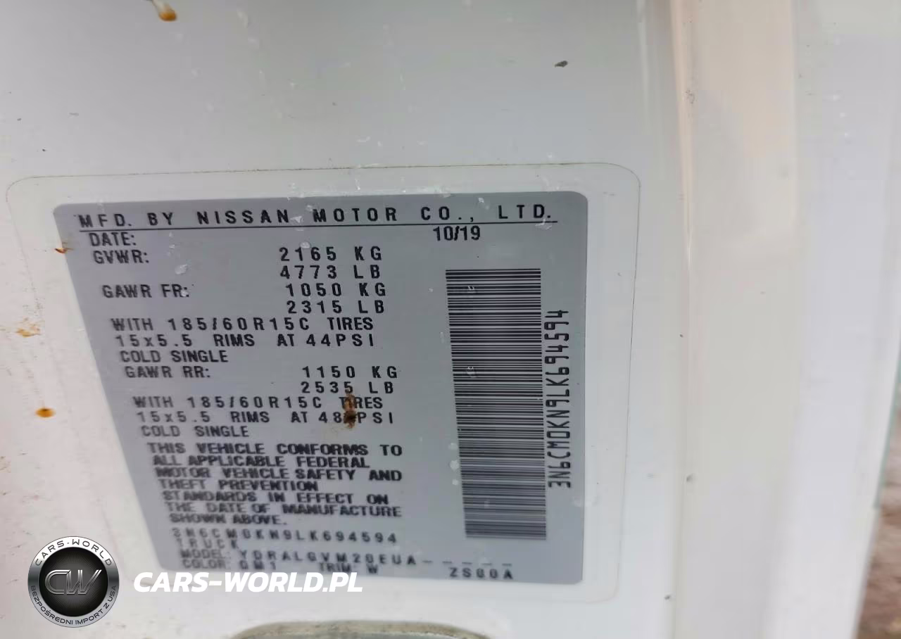 2020 Nissan Nv200 Sv VIN:3N6CM0KN9LK694594 - 12