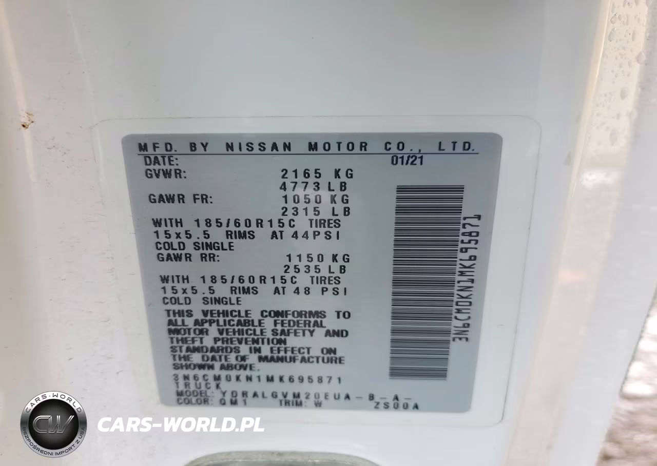 2021 Nissan Nv200 Sv VIN:3N6CM0KN1MK695871 - 12