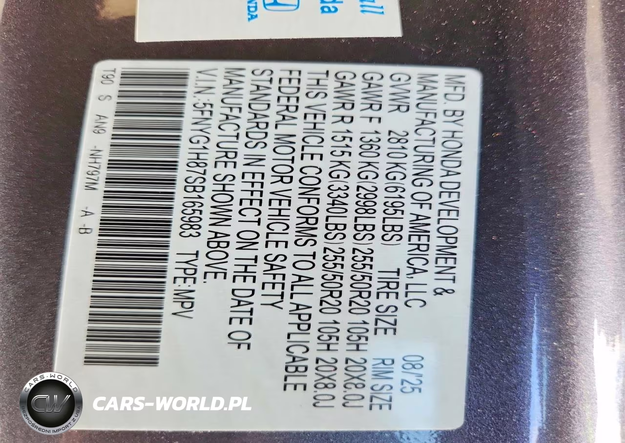 2025 Honda Pilot Elite VIN:5FNYG1H87SB165983 - 13