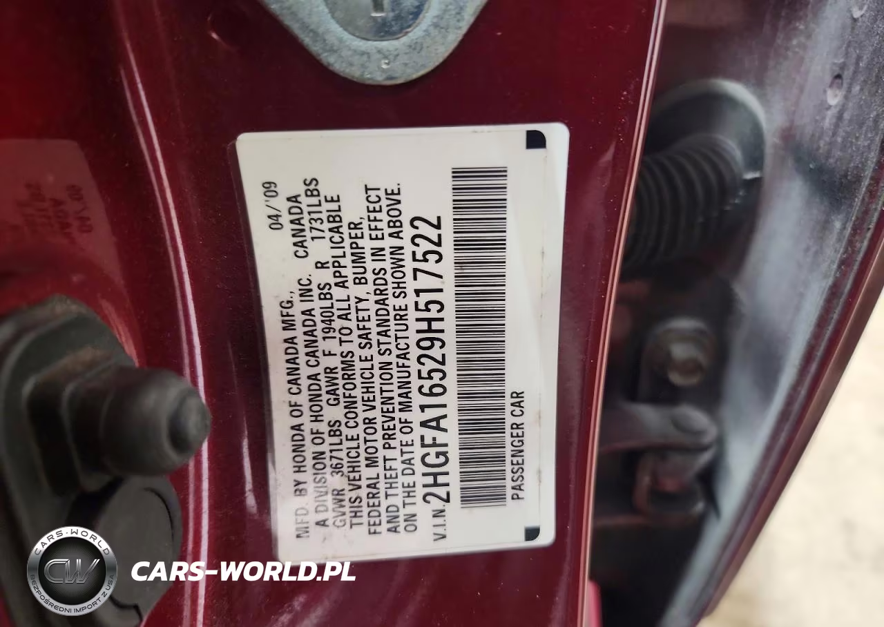 2009 Honda Civic Lx VIN:2HGFA16529H517522 - 12