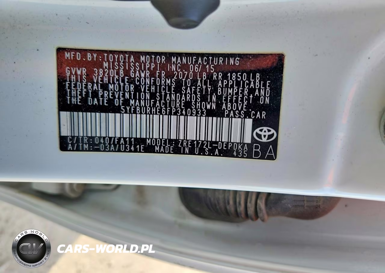 2015 Toyota Corolla L VIN:5YFBURHE6FP340933 - 12