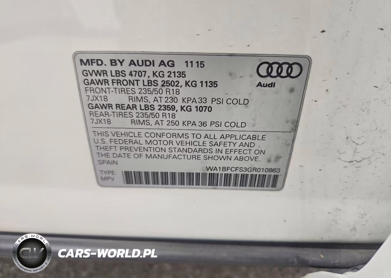 2016 Audi Q3 Premium Plus VIN:WA1BFCFS3GR010863 - 14