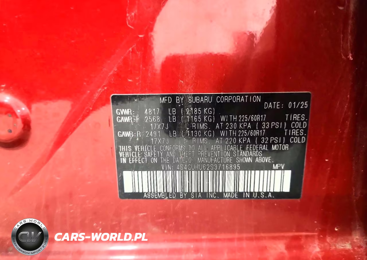 2025 Subaru Crosstrek Wilderness VIN:4S4GUHU62S3716895 - 13