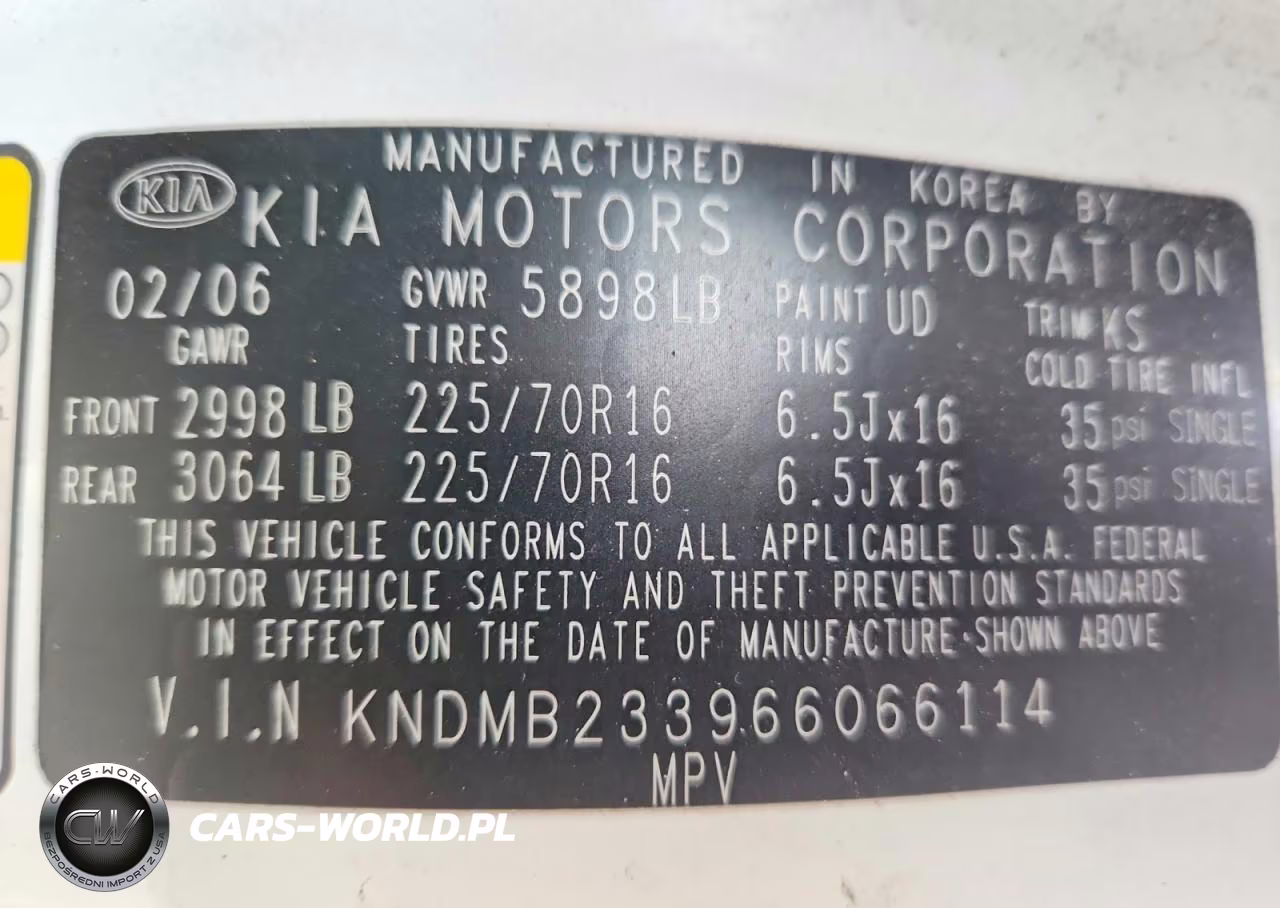2006 Kia Sedona Lx VIN:KNDMB233966066114 - 13