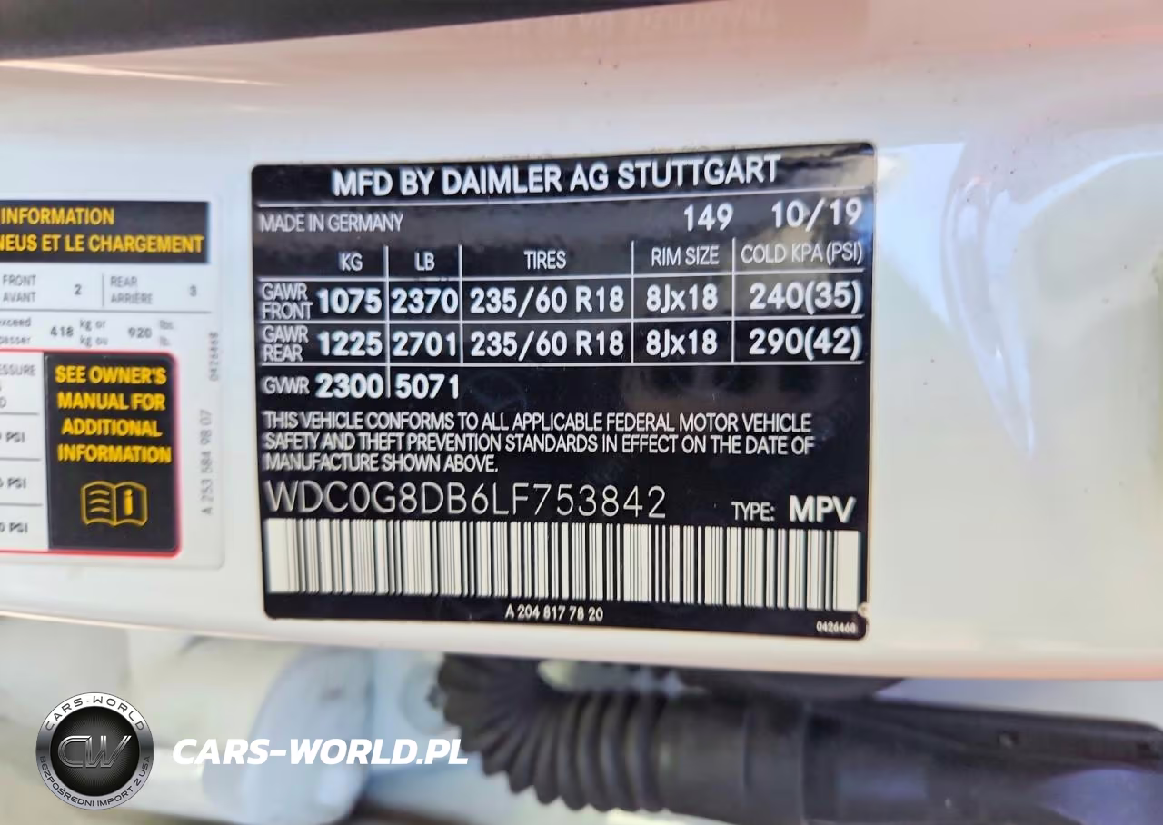 2020 Mercedes-Benz Glc 300 VIN:WDC0G8DB6LF753842 - 12