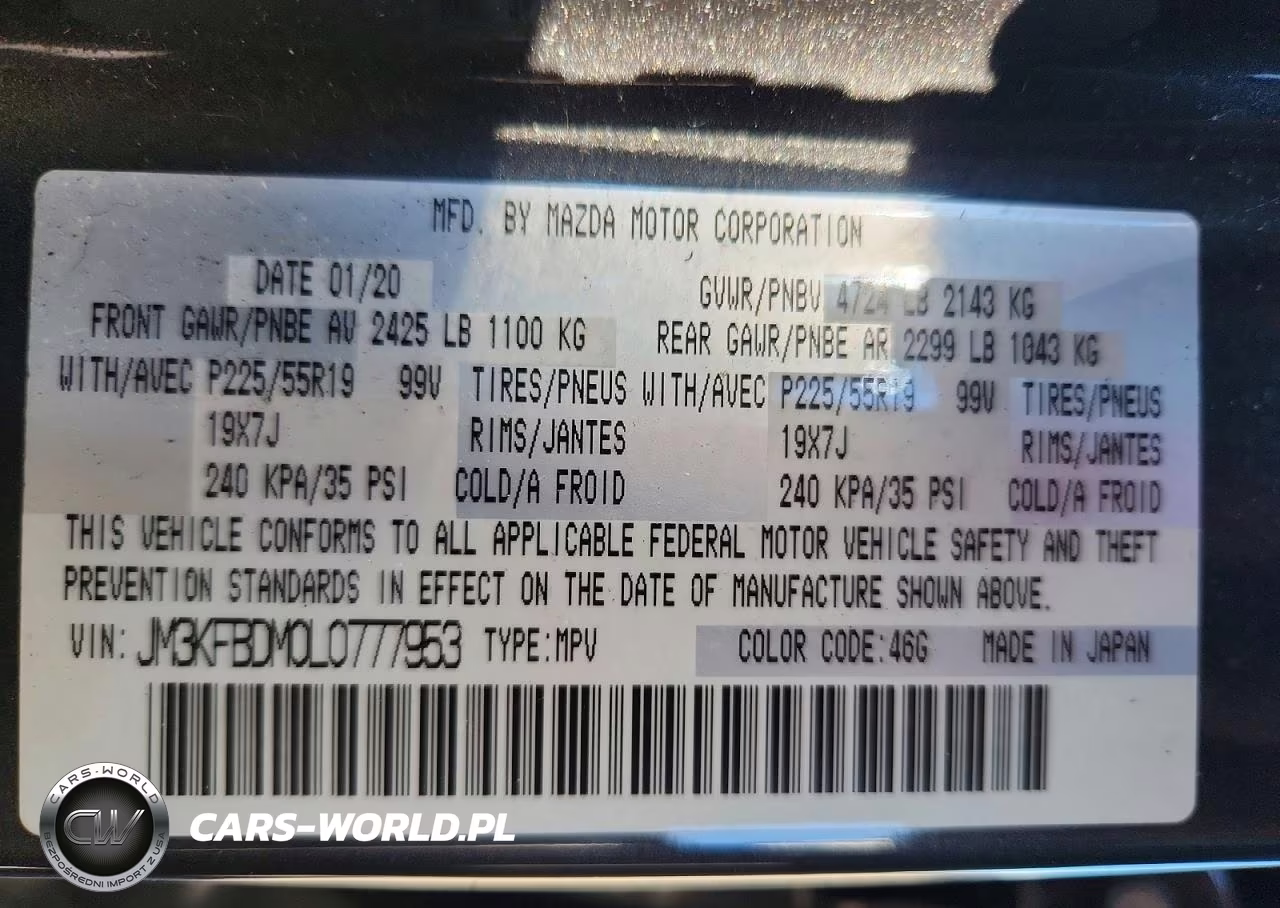 2020 Mazda Cx-5 Grand Touring VIN:JM3KFBDM0L0777953 - 13