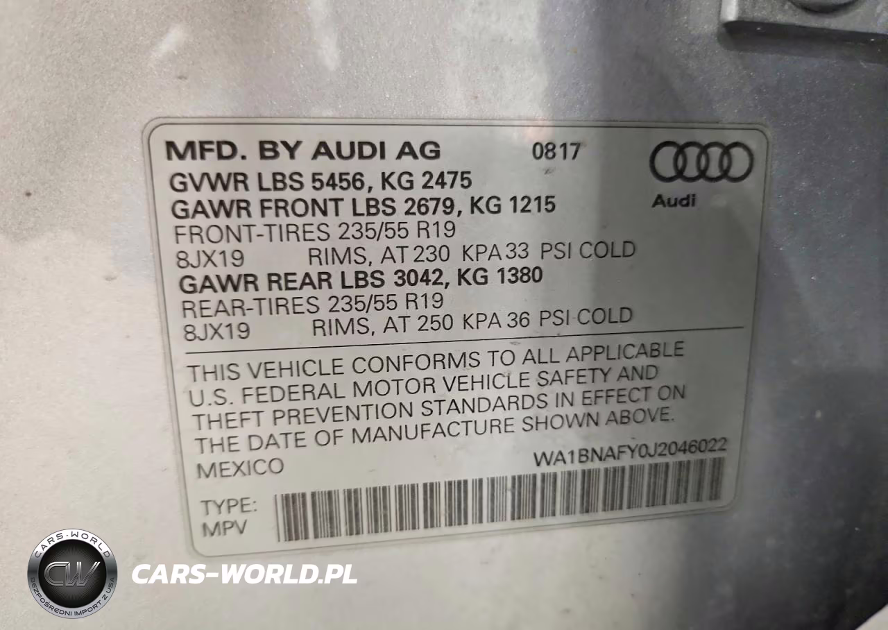 2018 Audi Q5 Premium Plus VIN:WA1BNAFY0J2046022 - 13