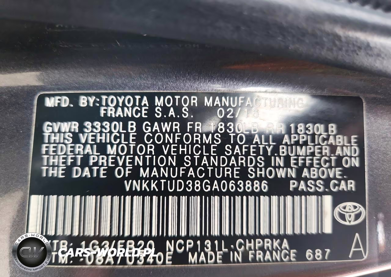 2016 Toyota Yaris 5-Door Le VIN:VNKKTUD38GA063886 - 12
