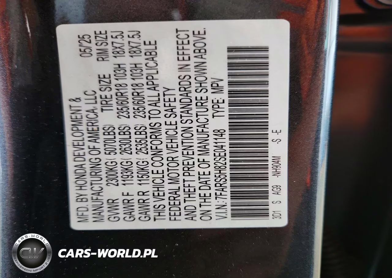 2025 Honda Cr-V Sport-L VIN:7FARS5H82SE041148 - 13