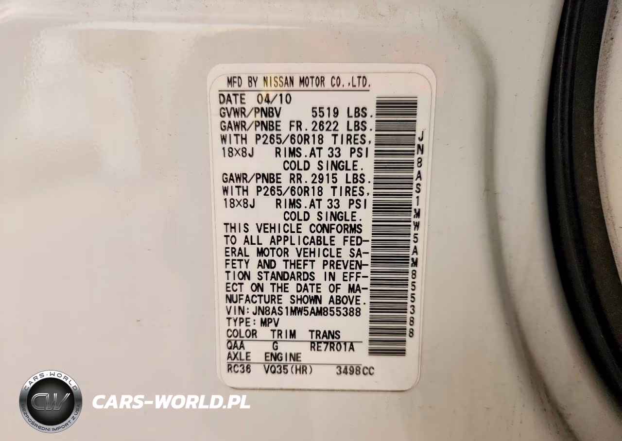 2010 Infiniti Fx35 Base VIN:JN8AS1MW5AM855388 - 13
