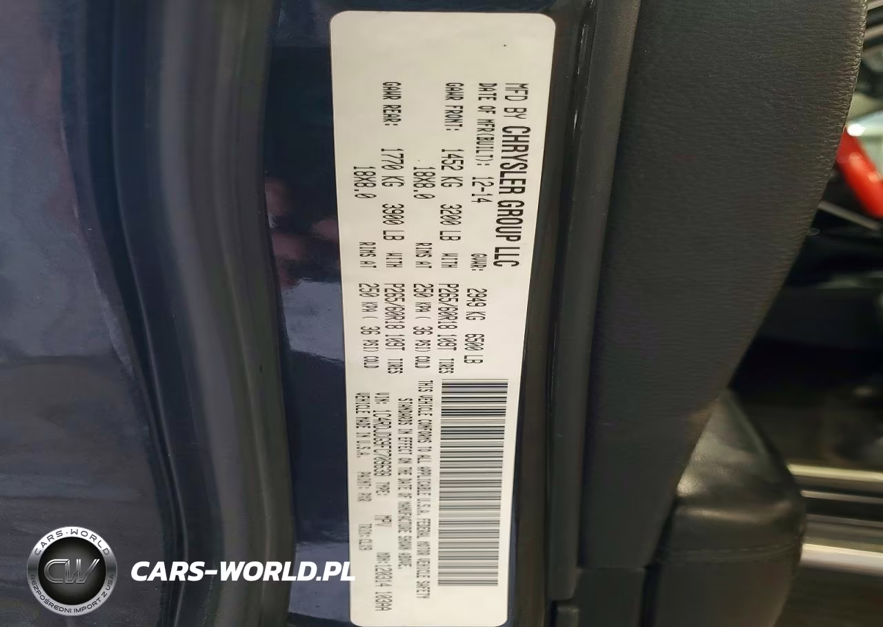 2015 Dodge Durango Limited VIN:1C4RDJDG9FC709638 - 13