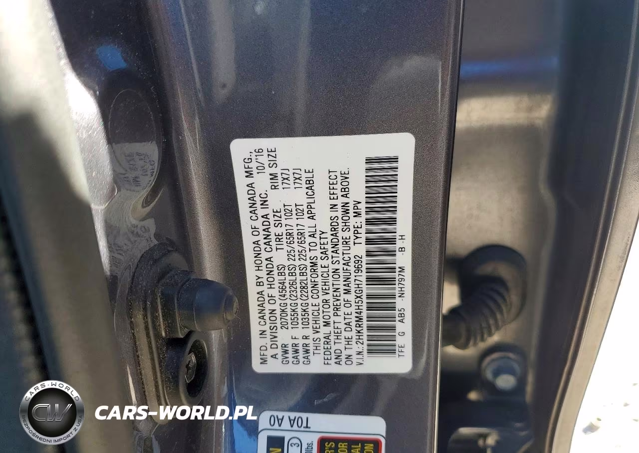 2016 Honda Cr-V Ex VIN:2HKRM4H5XGH719692 - 13