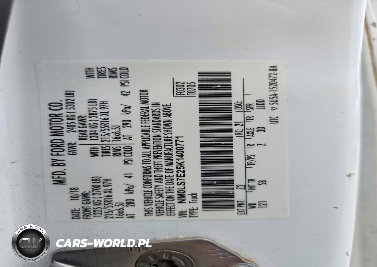 2019 Ford Transit Connect Xl VIN:NM0LS7E25K1400771 - 12