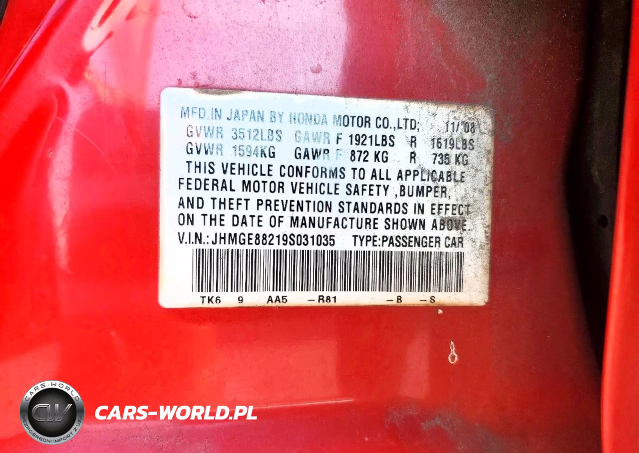 2009 Honda Fit VIN:JHMGE88219S031035 - 13