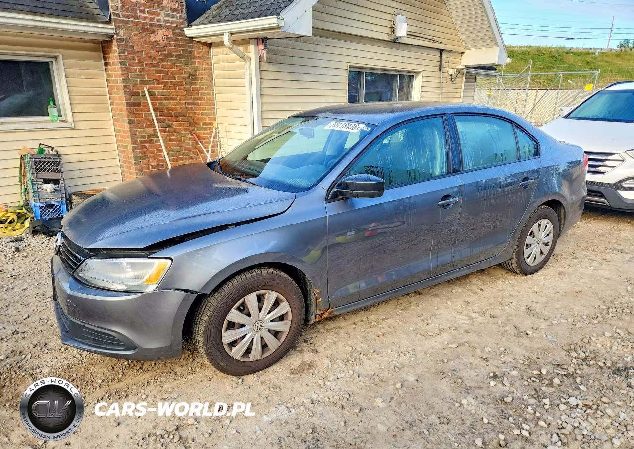 2013 Volkswagen Jetta Base VIN:3VW1K7AJ2DM261886 - 1